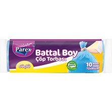 1001 Güçlü Çöp Torbası Battal Boy 10'lu 72 x 95 cm