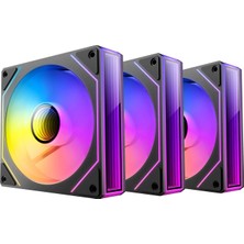 1001 Vision 120 Argb, 3X120MM Pwm Fan, Infinity Mirror Tasarım, 44.5 Cfm, 29 Db, Hydraulic Bearing, 4-Pi