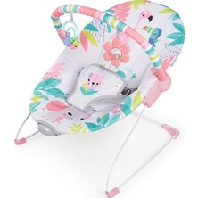 Bright Starts Flamingo Vibes 3 Noktalı Emniyet Kemeri Titreşimli Salyangoz ve Oyuncak Barı 0-6 Ay