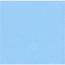 1001 Benim Marifetlerim - Düz Desenli Mavi Peçete 33 * 33
