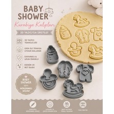 Üç Boyut Atölye Baby Shower Kurabiye Kalıp Seti