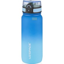 1001 Uzspace 650ML Çift Renkli Sızdırmaz Bpa Içermez Kilitlenebilir Kapaklı Motivasyonel Tritan Su