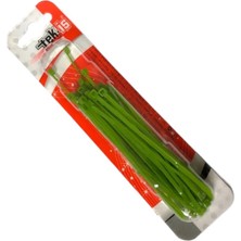 1001 Yeşil Plastik Kablo Bağı Seti | 100MM x 2.5mm | 50 Adet | Dayanıklı Cırt Kelepçe | Kablo Düz