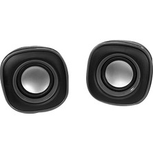1001 Bs-10 Kablolu USB Multimedya 6W 1+1 Speaker Mini Hoparlör Siyah Pc Laptop Uyumlu