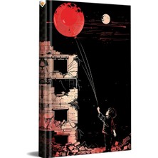 1001 Balon Tutan Çocuk Tasarımlı Çizgili Not Defteri – 13X21 cm Sert Kapak 192 Sayfa
