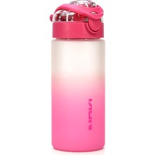 1001 Su Matarası Tritan Geniş Ağız Su Şişesi Gradyan Spor Matarası Suluğu Bpasız 500 ml Pembe 01