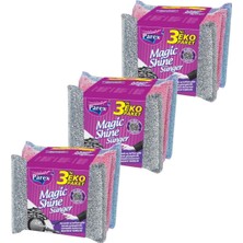1001 Magic Shine Sünger 3’lü Paket Üçlü Set