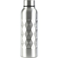 1001 Çelik Gri 750 ml Sporcu Matara Suluk (Sıcak-Soğuk Tutmaz) CIN339