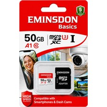 1001 50GB Hafıza Kartı Ev Araç Güvenlik Kamerası Uyumlu Telefon Tablet Micro Sd CLASS10