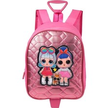 1001 Lol ve Kedi Pembe Tekerlekli Çocuk Sırt Çantası
