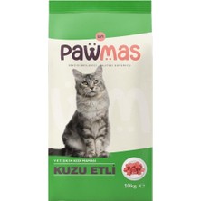 1001 Pawmas Kuzu Etli Kedi Maması 10KG