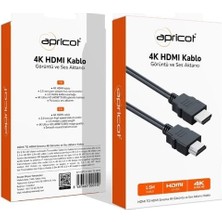 1001 Apricot Ap-Hdp 1.5 Metre 4K Kutulu HDMI Kablo