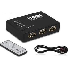 1001 HDMI Çoklayıcı Çoğaltıcı Switch 5 Port Kumandalı Ir Alıcılı