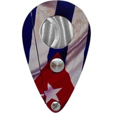 1001 Cuban Flag Yaprak Model Metal Puro Kesici Krom (56RING)