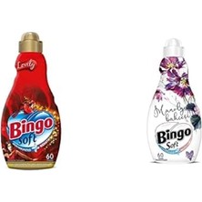 1001 Soft Konsantre Çamaşır Yumuşatıcısı, Lovely, 1440 ml ve Bingo Soft Konsantre Çamaşır Yumu�