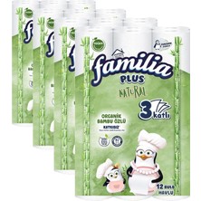 1001 Plus Natural Penguen Havlu Kağıt 12'lı (4 Paketi)