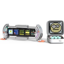 1001 Ditoo Pro Beyaz Bluetooth Hoparlör ve Times Gate Dijital LED Ekran Seti