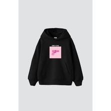 Tarzsokak Girl Gang Baskılı Oversize Unisex Siyah