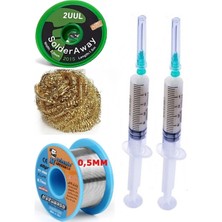 MHM Mechanic/ Lehim SN63/PB37 40G 0,5mm Havya Lehim Teli Flux Lehim Toplama 2UUL-2015 Emme Teli 2,0mm SET16