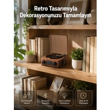 Akmanora Dekoratif Gece Işıklı Bluetooth Hoparlör – Saatli Tasarım Yeni Nesil