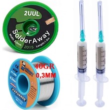 MHM Mechanic /lehim Teli 40GR 0,3mm Flux Lehim Toplama 2UUL-2015 Emme Teli 2,0mm Havya Lehimleme Teli SET05