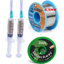 MHM Mechanic/ Lehim SN63/PB37 40G 0,5mm Havya Lehim Teli Flux Lehim Toplama 2UUL-2015 Emme Teli 2,0mm SET01