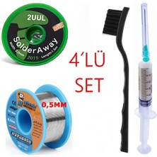 MHM Mechanic/ Lehim SN63/PB37 40G 0,5mm Havya Lehim Teli Flux Lehim Toplama 2UUL-2015 Emme Teli 2,0mm SET14