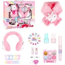 Esranın Dünyası Kış Temalı Peluş Kulaklıklı Makyaj Seti ile Eğlence