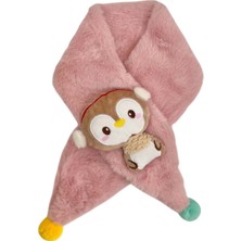 Sheker Home Minik Kuş Peluş Kız Çocuk Atkı - Somon