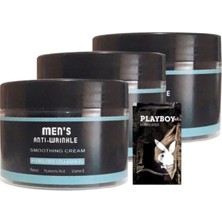 Alvera Mens 3 Adet SNMP20328 Smoothing Cream 100 ml Antiwrinkle Erkek Yüz Cilt Kremi + Yanında Jel