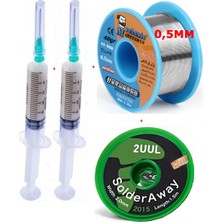 MHM Mechanic/ Lehim SN63/PB37 40G 0,5mm Havya Lehim Teli Flux Lehim Toplama 2UUL-2015 Emme Teli 2,0mm SET02