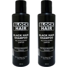 Alvera Saçları Siyahlaştıran Block Hair Şampuan 200ML x 2 Adet