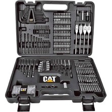 Esranın Dünyası Cat DXK201 18VOLT/2.0AH Li-Ion Çift Akülü Kömürsüz Profesyonel Şarjlı Darbeli Matkap + DX7030 +