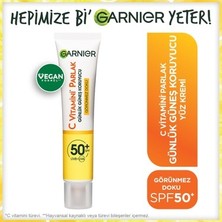 Esranın Dünyası Garnier C Vitamini Parlak Günlük Güneş Koruyucu Fluid Yüz Kremi Görünmez Doku SPF50+