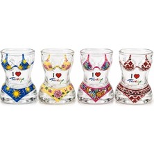 Uravas Store Kadın Vücudu Cam Shot Bardak ALK5905
