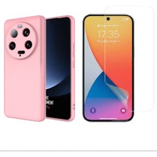 Tekno Grup Xiaomi Mi 13 Ultra Kılıf  Içi Kadife Yumuşak Lansman Kılıf-Açık Pembe + Nano Esnek Ekran Koruyucu