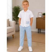 DMR Elegance 2/10 Yaş Müslin Gömlek Denim Pantolon Çocuk Takımı