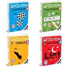 Okul Marketim Arı Yayınları 8 Sınıf Matematik Fen Türkçe Sosyal Akıllı Atölyem Seti 4 Kitap