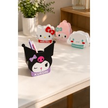 Wowolab Kuromi Temalı Karakter Kalemlik Masaüstü Organizer 3D Baskı Pla