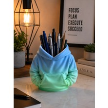 Printlabtr 3D Baskı Kapüşonlu Sweatshirt Tasarımlı Kalemlik – Masaüstü Organizer ve Dekoratif Kalem Tutucu