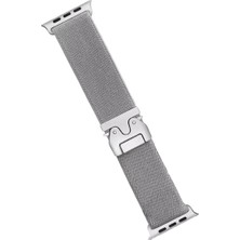 Esranın Dünyası Newface Apple Watch 42MM Forest Kumaş Kordon - Titan Gri