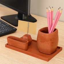Karra Art Beton Ofis Seti Masa Üstü Organizer