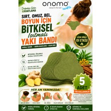 Onomo Health Bitkisel Isıtmalı Yakı Bandı 5 Adet Sırt, Omuz, Bel, Boyun ve Fıtık İçin Rahatlatıcı