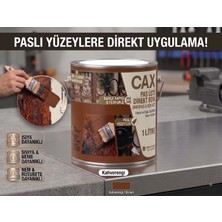 CAXCOLORS Cax Pas Üstü Direkt Uygulanan Antipaslı Sentetik Metal Boyası 1 Litre Pas Önleyici