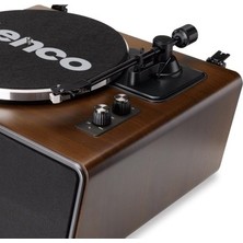 Esranın Dünyası Ahşap Kasa Bluetoothlu Pikap 4 Hoparlörle Donatılmış Modern Tasarım