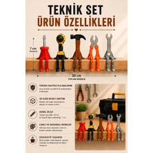 Flow Home Sevimli 5’li Teknik Seti Dekoratif Biblo –sanay Seti Masa Üstü Ev Dekoru,hırdavat Seti, Hediyelik