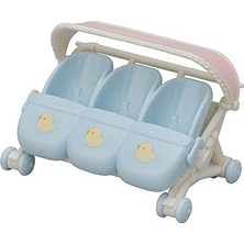 Esranın Dünyası Sylvanian Families Üçüz Bebek Arabası