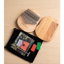 Esranın Dünyası Kalimba 17 Tuşlu Ahşap Başlangıç Seviyesi Parmak Piyanosu, Doğal Renk, Müzik Aleti