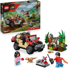 Esranın Dünyası LEGO Jurassic World Raptor Arazi Kaçışı 76972 | 6 Yaş ve Üzeri Çocuklar Için Reuben ve Yavru Dolores Evcil Dinozor Figürü Içeren Oyuncak Yapım Seti, Hediye Fikri (285 Parça)
