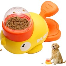 Esranın Dünyası Ördek  Dağıtıcı Zeka Oyuncağı – Yavaş Besleyici Puzzle Pet Toy, Etkileşimli Kedi ve Köpek Oyuncağı, Kaymaz Tabanlı, Dayanıklı Abs Malzeme, /ödül Dağıtıcı Eğitici Oyuncak